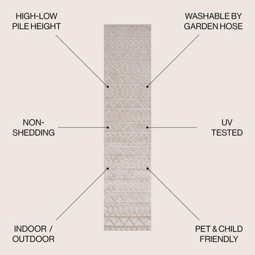 Aylan High-low Pile Knotted Trellis Geometric Indoor/outdoor Area Rug
